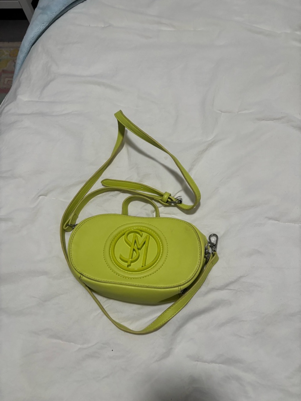 Sam Edelman Lime Green Oval Crossbody Bag